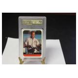 A Graded Lance Niekro Baseball Card