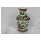 An Antique Chinese Rose Medallion Vase