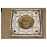 Antique Porcelain Picture Frame