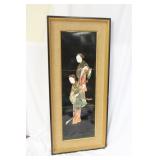 A Chinese Painting on Tiles