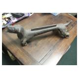 A Cast Iron Dachshund