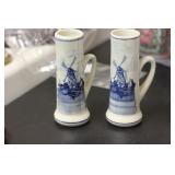 A Pair of Delfts Holland Miniature Pitcher