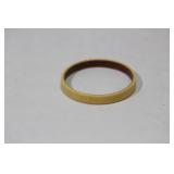 A Carved Bone Bangle Bracelet