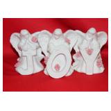 Lot of 3 Ceramic Angel Figurines