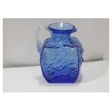 A Blue Glass Small Pitcher