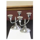 A Pair of Metal Candle Sticks