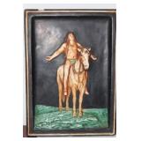 An Indian Chalk Tile