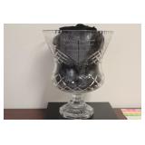 A Large Cut Glass Trophy