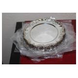 Set of 12 Ornate Silverplated Small Dishes