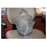 Antique Chinese Bronze Buddha Head