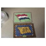 lot of 2 tobacco flags (cloth)