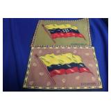 Lot of 2 Vintage Tobacco Flags