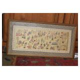 Framed Chinese Embrodery