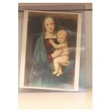 Vintage Madonna and Child Print