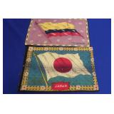 Lot of 2 Vintage Tobacco Flags