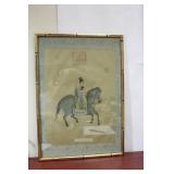 A Chinese Pastel on Silk Painting