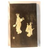 An Antique Japanese Carved Bone Panel