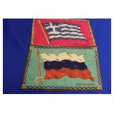 Lot of 2 Vintage Tobacco Flags