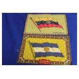 Lot of 2 Vintage Tobacco Flags