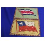 Lot of 2 Vintage Tobacco Flags