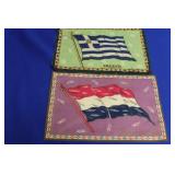 Lot of 2 Vintage Tobacco Flags