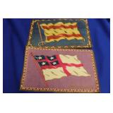 Lot of 2 Vintage Tobacco Flags