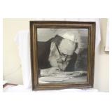 A Silk Screen of a Rabbi