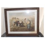 'The Gleamers' - Framed Print by Millet