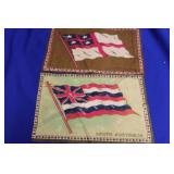 Lot of 2 Vintage Tobacco Flags