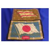 Lot of 2 Vintage Tobacco Flags
