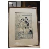 Antique Woodblock Print by Eisen