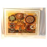 A Ceramic on Canvas Art