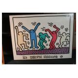 A Framed Keith Haring Poster