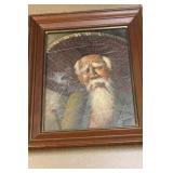 Oil on Leaf Painting