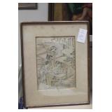 Signed Kitao Shingemasa Woodblock Print