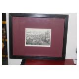 Signed Harriet Roudebush Engraving