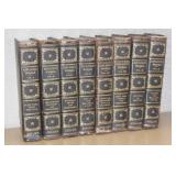 8 Volume leather bound book