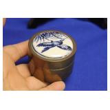 An Oriental Porcelain Top Cylinder Jar