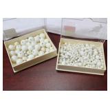 Two Small Boxes of Beads