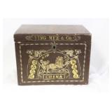 A Vintage Chinese Advertising Wooden Box