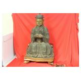 An Antique Chinese Gilt Bronze on Stand