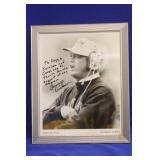 Framed Autograph of Dennis Erickson