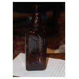 Amber Salgman Whiskey Bottle, New York