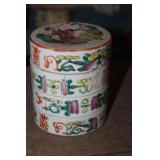 Antique Chinese Porcelain Cylinder Container