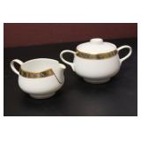 A Rosenthal Porcelain Creamer and Sugar