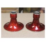 Pair of Japanese Cloisonne Candle Holder