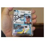 A Vintage Signed Tim Wilkerson Race Car Card