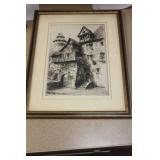 Antique Etching or Engraving by Paul Geissler