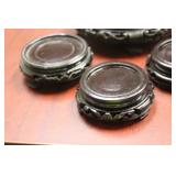 Lot of 4 Wooden Stands