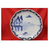 An Antique Japanese Blue and White Charger